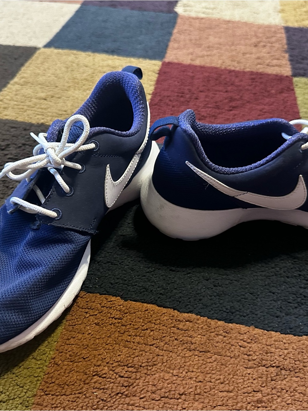 Nike Kids Blue and White Casual Sneakers